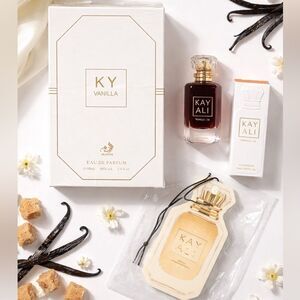Kayali Vanilla 28 5mL NEW + 100mL Vanilla EDP + Car Freshie Bundle. All NEW!